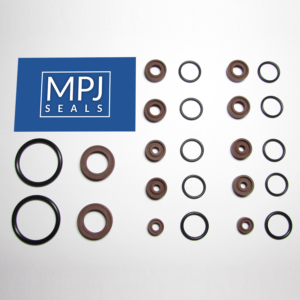 Complete Mercedes SL R129 top hydraulic cylinder seal kit - FPM